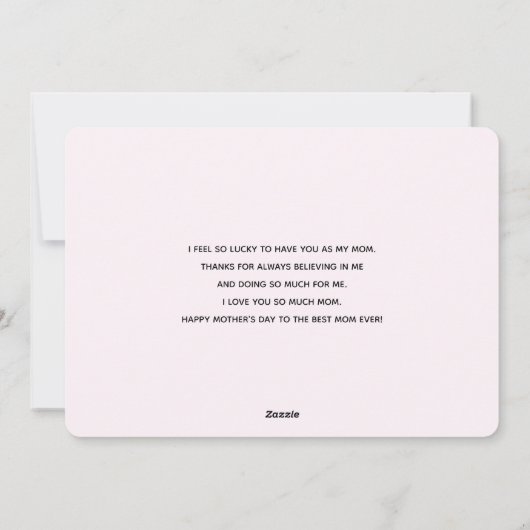 Roze frambozen macarons Moederdag Feestdagenkaart (Achterkant)