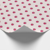 Roze frambozen Waterverf Pattern Cadeaupapier (Hoek)