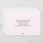 Roze frambozenmacarons Moederdag Feestdagenkaart (Achterkant)