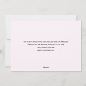 Roze frambozenmacarons Valentijnsdag Feestdagenkaart (Achterkant)