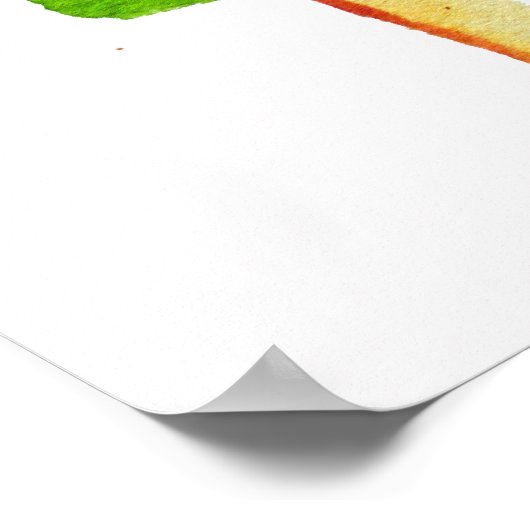 Roze frambozenpopsium Summer Poster (Hoek)