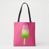 Roze frambozenpopsium Summer Tote Bag (Voorkant)