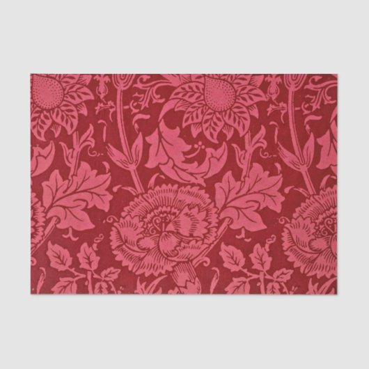 Roze frambozenroze en bloemontwerp van het roos. tissuepapier (Voorkant)