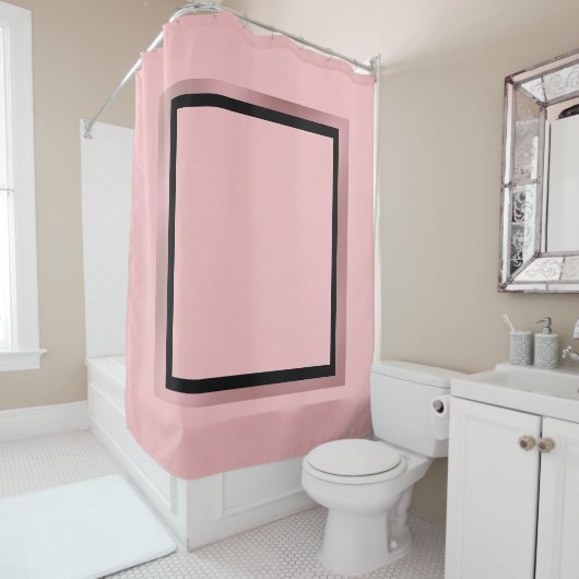 Roze Frame Douchegordijn (In situ)