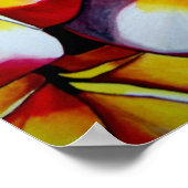 Roze Frangipani art poster van Sacha Grossel Art (Hoek)