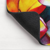 Roze Frangipani-bloem door Sacha Grossel Art Muismat (Hoek)