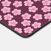 Roze Frangipani Bloem Naadloos Patroon Bureaumat (Hoek)