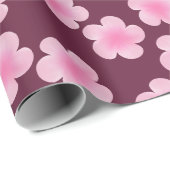 Roze Frangipani Bloem Naadloos Patroon Cadeaupapier (Rol Hoek)