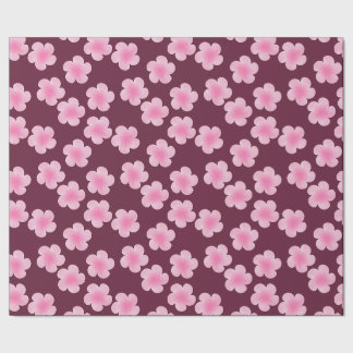 Roze Frangipani Bloem Naadloos Patroon Cadeaupapier