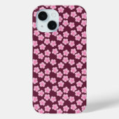 Roze Frangipani Bloem Naadloos Patroon Case-Mate iPhone Case (Achterkant)