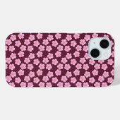 Roze Frangipani Bloem Naadloos Patroon Case-Mate iPhone Case (Achterkant (horizontaal))