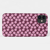 Roze Frangipani Bloem Naadloos Patroon Case-Mate iPhone Case (Achterkant (horizontaal))