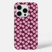 Roze Frangipani Bloem Naadloos Patroon Case-Mate iPhone Case (Achterkant)