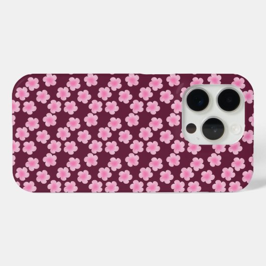 Roze Frangipani Bloem Naadloos Patroon Case-Mate iPhone Case (Achterkant (horizontaal))