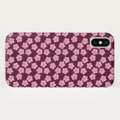 Roze Frangipani Bloem Naadloos Patroon Case-Mate iPhone Case (Achterkant (horizontaal))