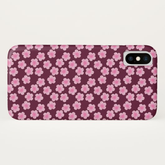 Roze Frangipani Bloem Naadloos Patroon Case-Mate iPhone Case (Achterkant (horizontaal))