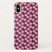 Roze Frangipani Bloem Naadloos Patroon Case-Mate iPhone Case (Achterkant)