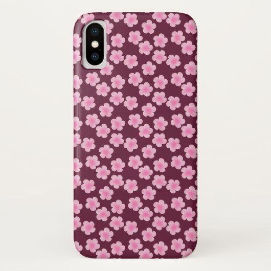 Roze Frangipani Bloem Naadloos Patroon Case-Mate iPhone Case (Achterkant)