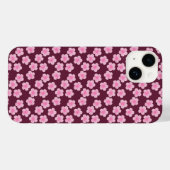 Roze Frangipani Bloem Naadloos Patroon Case-Mate iPhone Case (Achterkant (horizontaal))