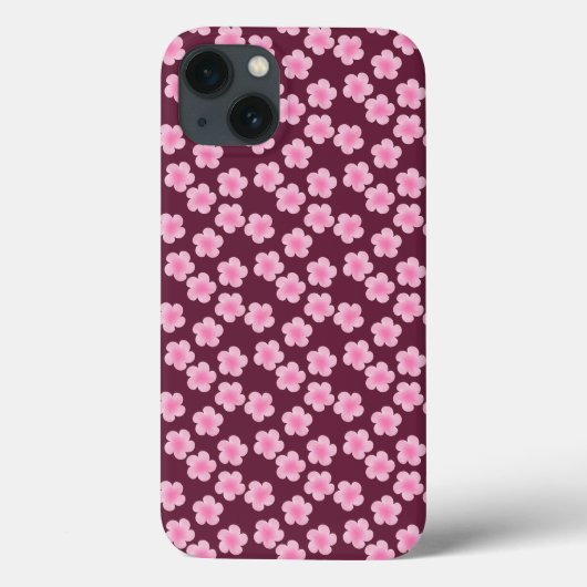 Roze Frangipani Bloem Naadloos Patroon Case-Mate iPhone Case (Achterkant)