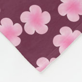 Roze Frangipani Bloem Naadloos Patroon Fleece Deken (Hoek)