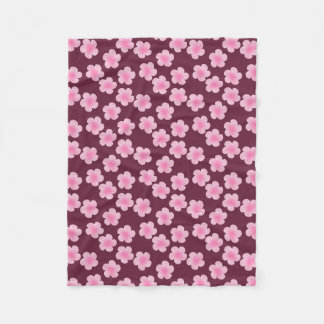 Roze Frangipani Bloem Naadloos Patroon Fleece Deken