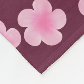 Roze Frangipani Bloem Naadloos Patroon Fleece Deken (Hoek)