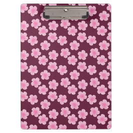 Roze Frangipani Bloem Naadloos Patroon Klembord