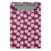 Roze Frangipani Bloem Naadloos Patroon Mini Klembord (Voorkant)