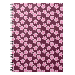 Roze Frangipani Bloem Naadloos Patroon Notitieboek