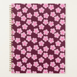Roze Frangipani Bloem Naadloos Patroon Planner