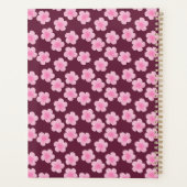 Roze Frangipani Bloem Naadloos Patroon Planner (Achterkant)