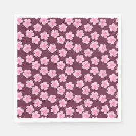 Roze Frangipani Bloem Naadloos Patroon Servet