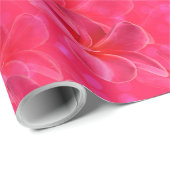 Roze Frangipani-bloemen op roze, Cadeaupapier (Rol Hoek)