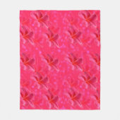 Roze Frangipani Blush Pattern Fleece Deken (Voorkant)