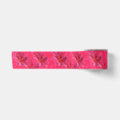 Roze Frangipani Blush Pattern Satijnen Lint (Voorkant)