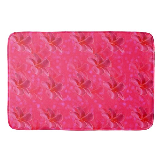 Roze Frangipani Passion Badmat (Voorkant)