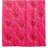 Roze Frangipani Passion Douchegordijn (Voorkant)