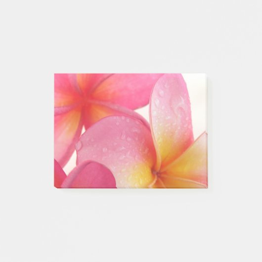 Roze Frangipani Post-it® notes 10,2 x 7,6 (Voorkant)