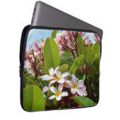 Roze Frangipani-structuur, laptophoes Laptop Sleeve (Voorkant Rechts)