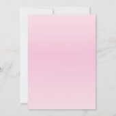 Roze Frangipani Tropisch Bloem Vrijgezellenfeest Kaart (Achterkant)