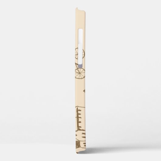 Roze Frans: Chique patroon ontwerp. Case-Mate iPhone Case (Achterkant / Links)