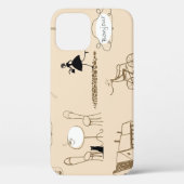 Roze Frans: Chique patroon ontwerp. Case-Mate iPhone Case (Achterkant)