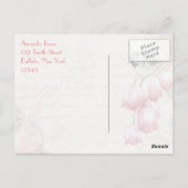  roze Frans Hartelijk dank Briefkaart (Achterkant)