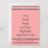 Roze Frans Kat Vakantie Schattige jaar Kerstmis Kaart (Achterkant)