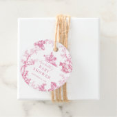 Roze Frans Land Boerderij Dier Meisje Baby shower Bedankjes Labels (In situ)