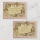 Roze Frans  Lijst | Rozen Bridal Boutique Visitekaartje (Voorkant / Achterkant)