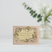 Roze Frans  Lijst | Rozen Bridal Boutique Visitekaartje (Staand voorkant)