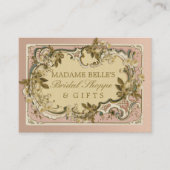 Roze Frans  Lijst | Rozen Bridal Boutique Visitekaartje (Voorkant)