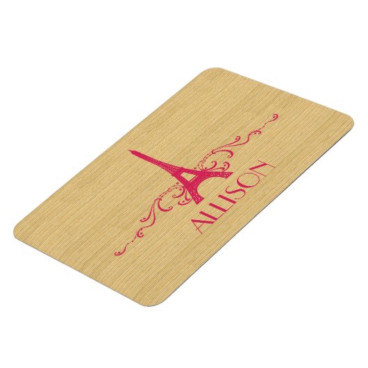 Roze Frans Premium Magnet Magneet (Linkerzijde)